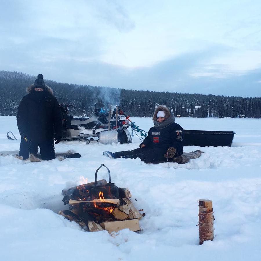 Camp Caroli Wooden Cabins Jukkasjärvi Extérieur photo